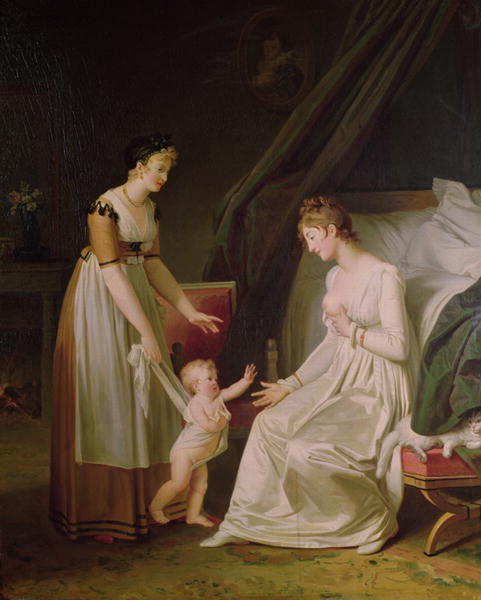 Marguerite Gerard, The Breastfeeding Mother (19th C)