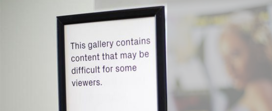 Censored art gallery