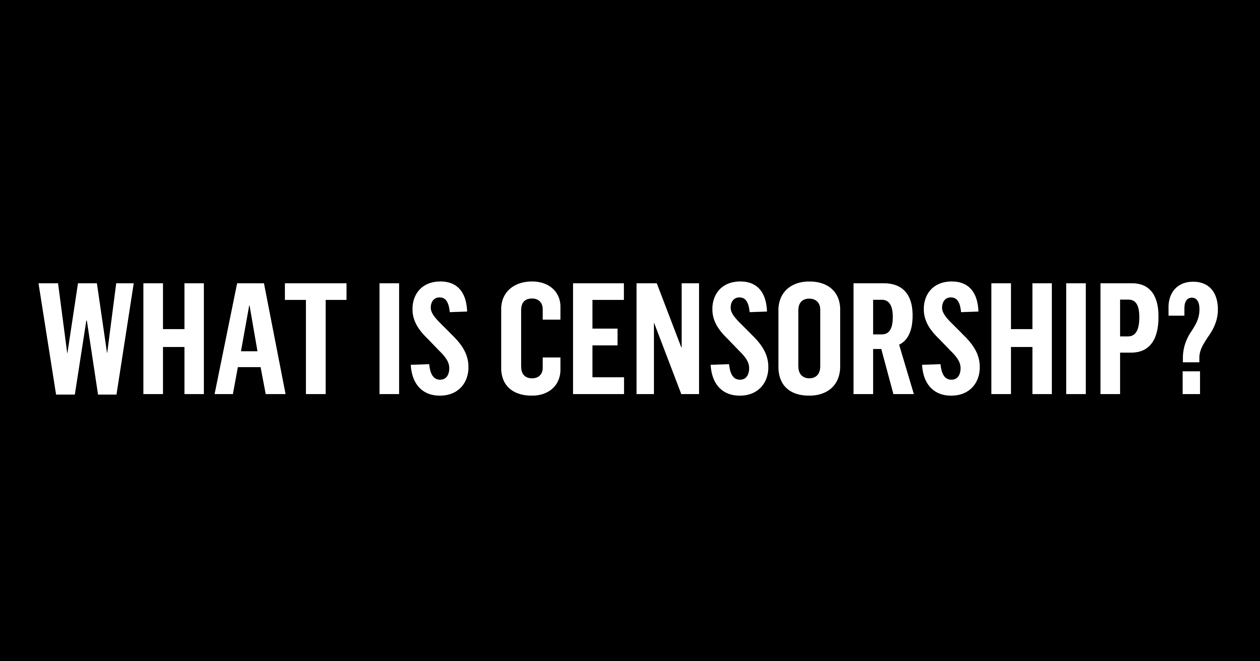 What Is Censorship National Coalition Against Censorship