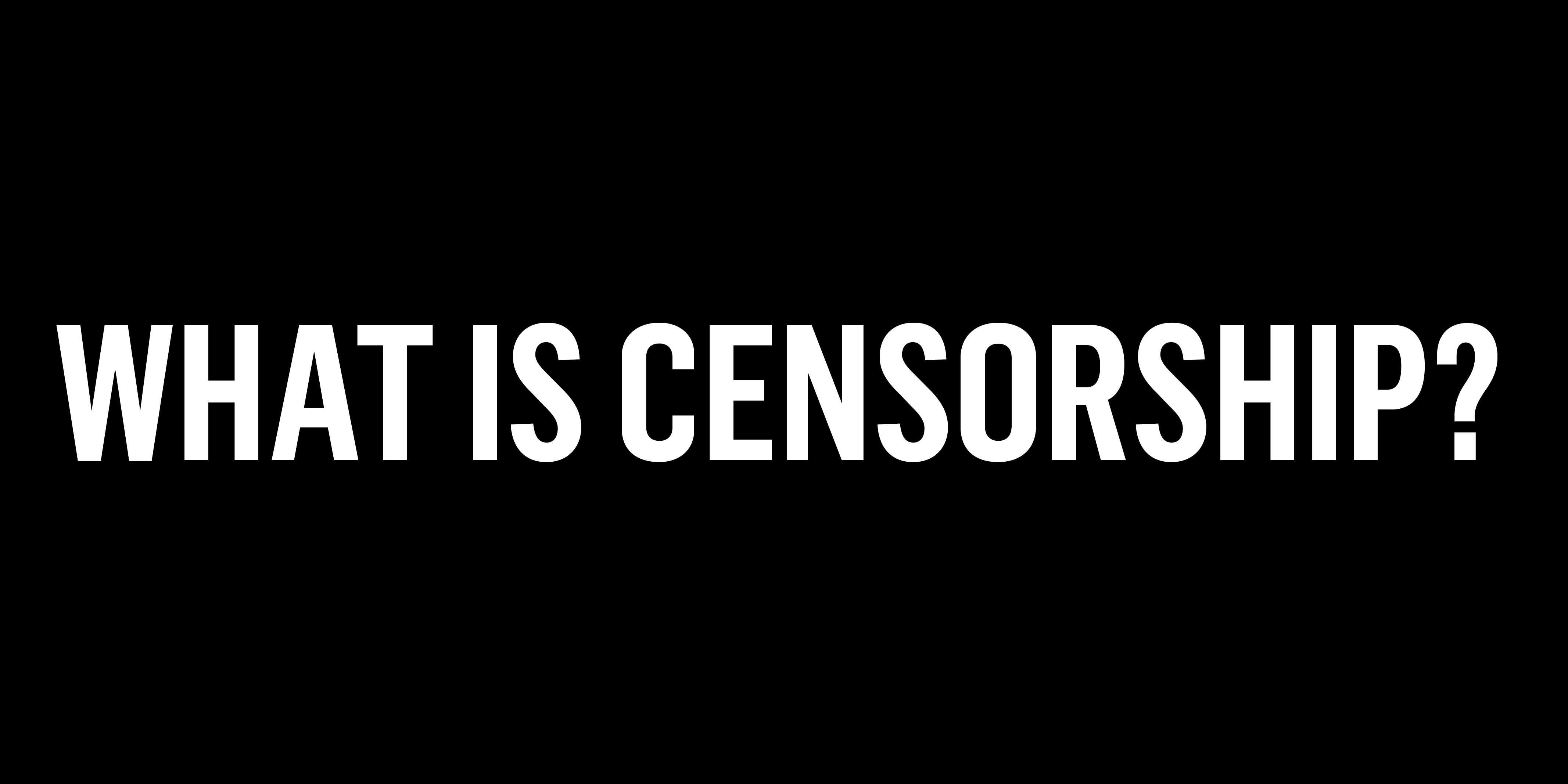 What Is Censorship National Coalition Against Censorship