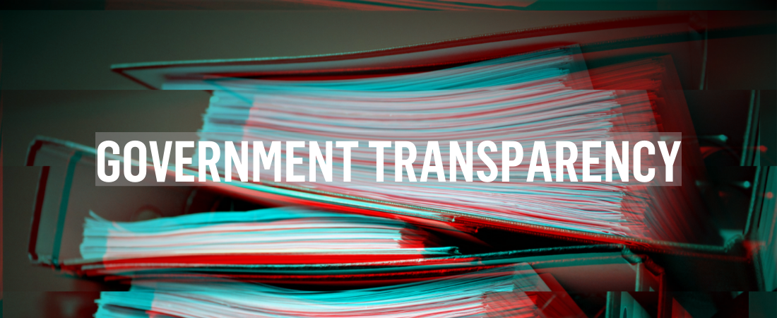 Government transparency requires open access to information