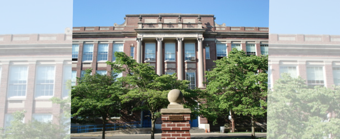 The front of Montclair High School in New Jersey