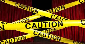 Theater caution tape