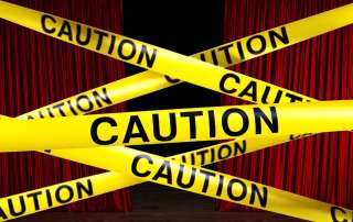 Theater caution tape
